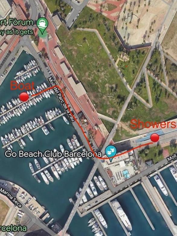 !!Boat With Ac In Port Forum 2 Bikes Included!! Hotel Sant Adria de Besos Buitenkant foto